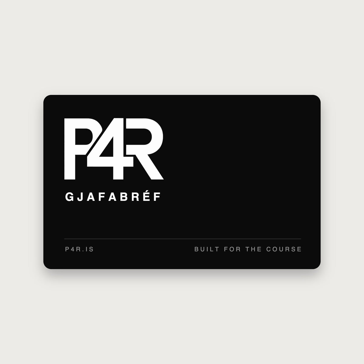 P4R Gjafabréf