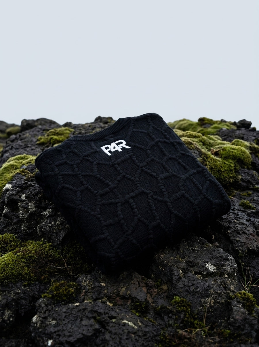 P4R SPIDER KNIT – BLACK